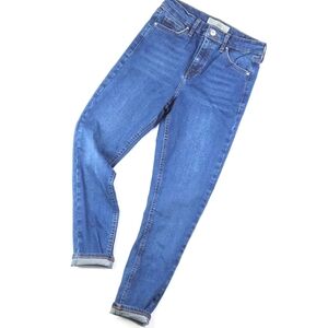 Topshop Moto Jamie High Rise Medium Wash Classic Skinny Stretch Jean Siz…